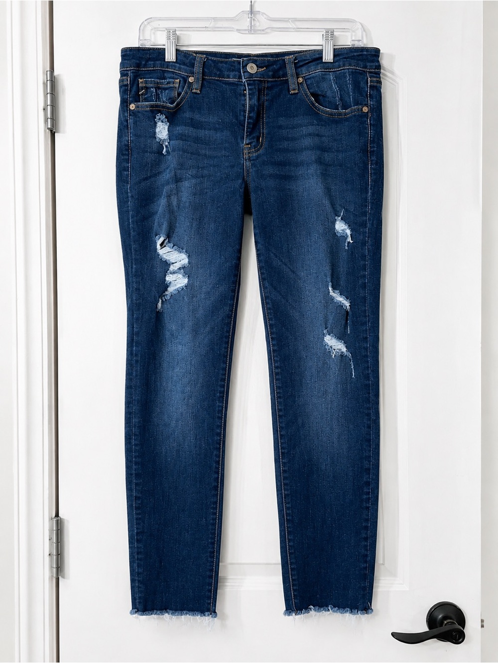 KanCan Dark Blue Distressed Skinny Jeans